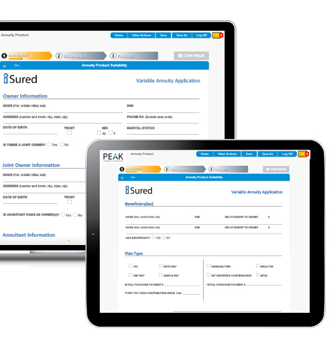 Images of FireLight Annuity Insurance Software Sales UI